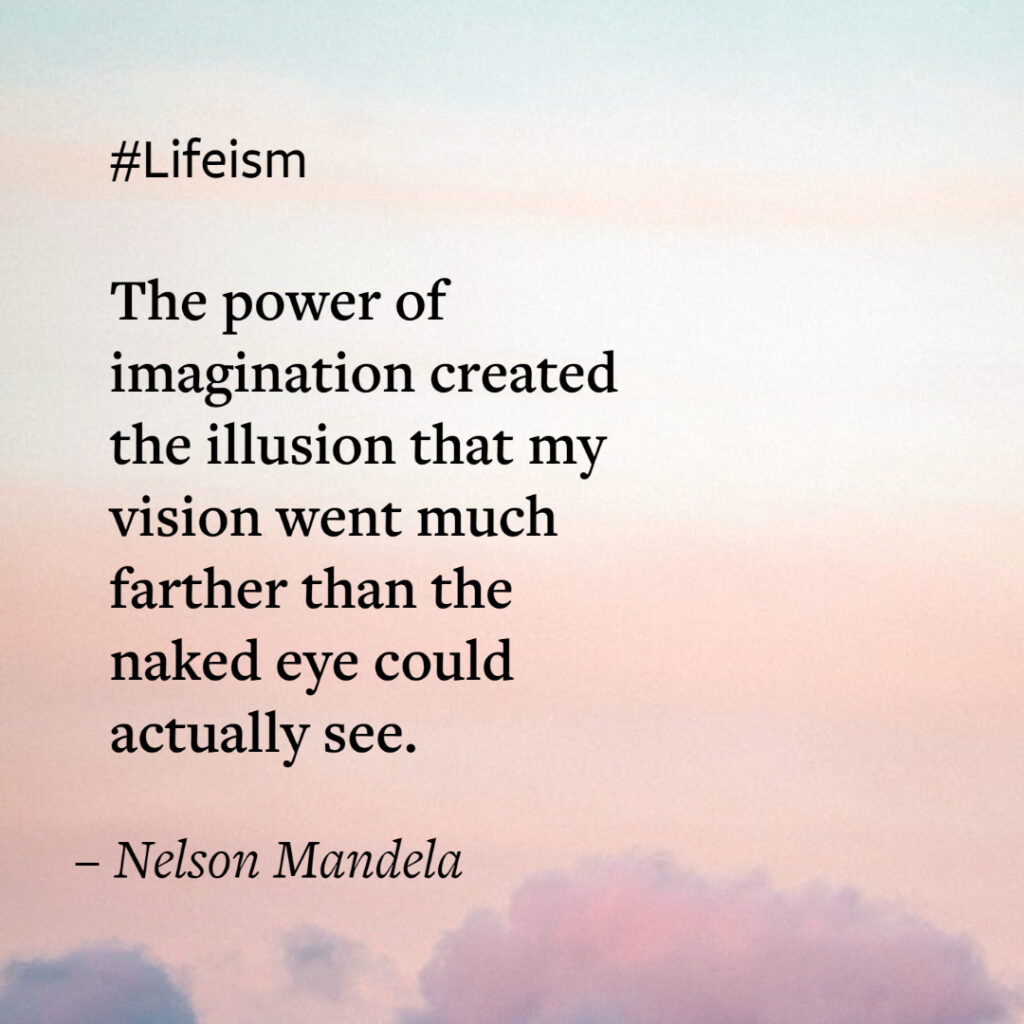 Quotes on Power of Imagination by Nelson Mandela on Lifeism