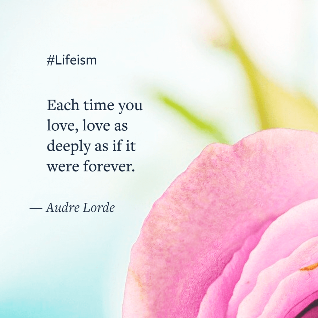 Audre Lorde Love Quote on Love - Lifeism