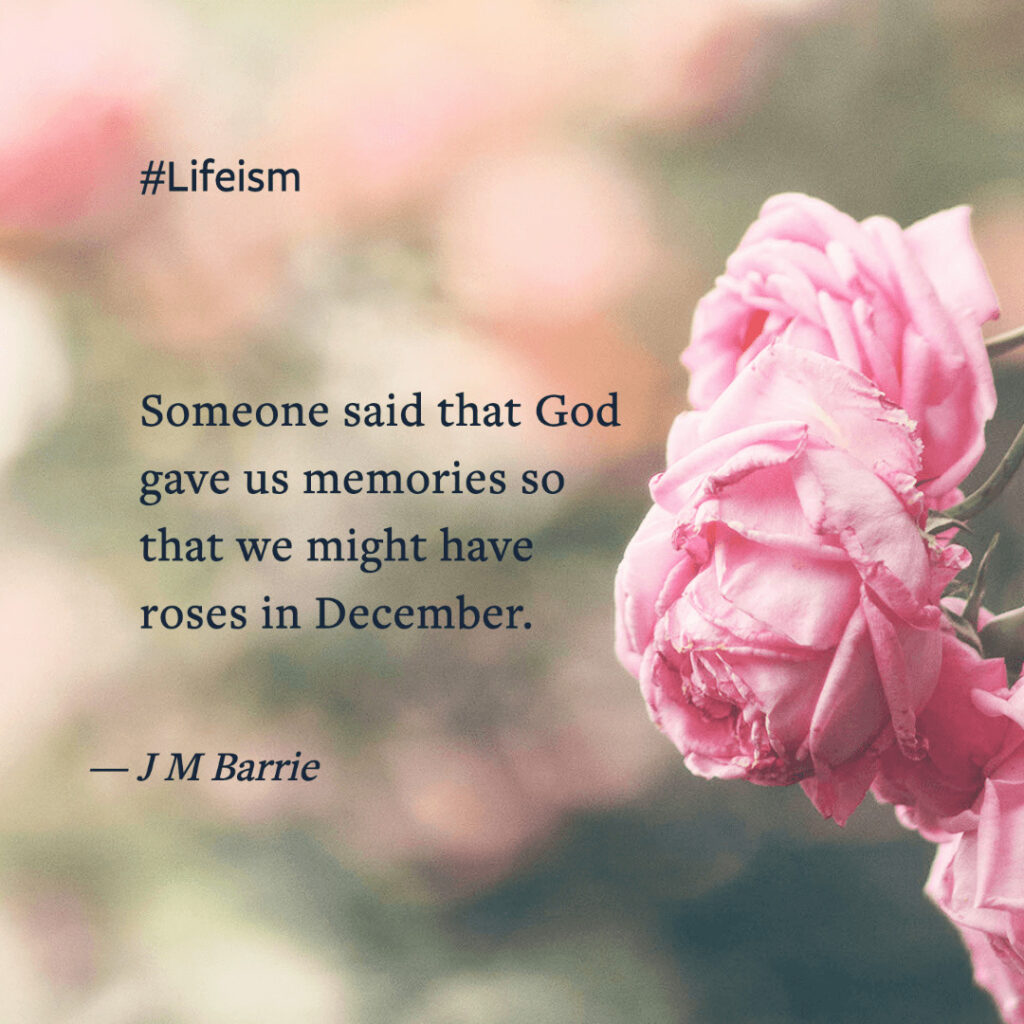 Happy Memories quotes by JM Barrie - LIfeism