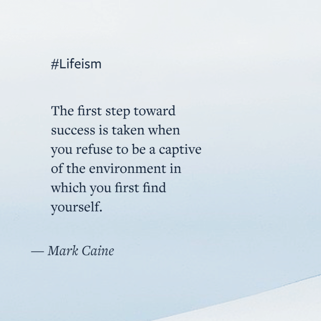 MOnday Quote by Mark Caine - Lifeism