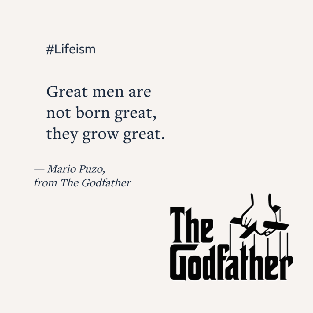 The Godfather Inspiring Moview Quote - Lifeism