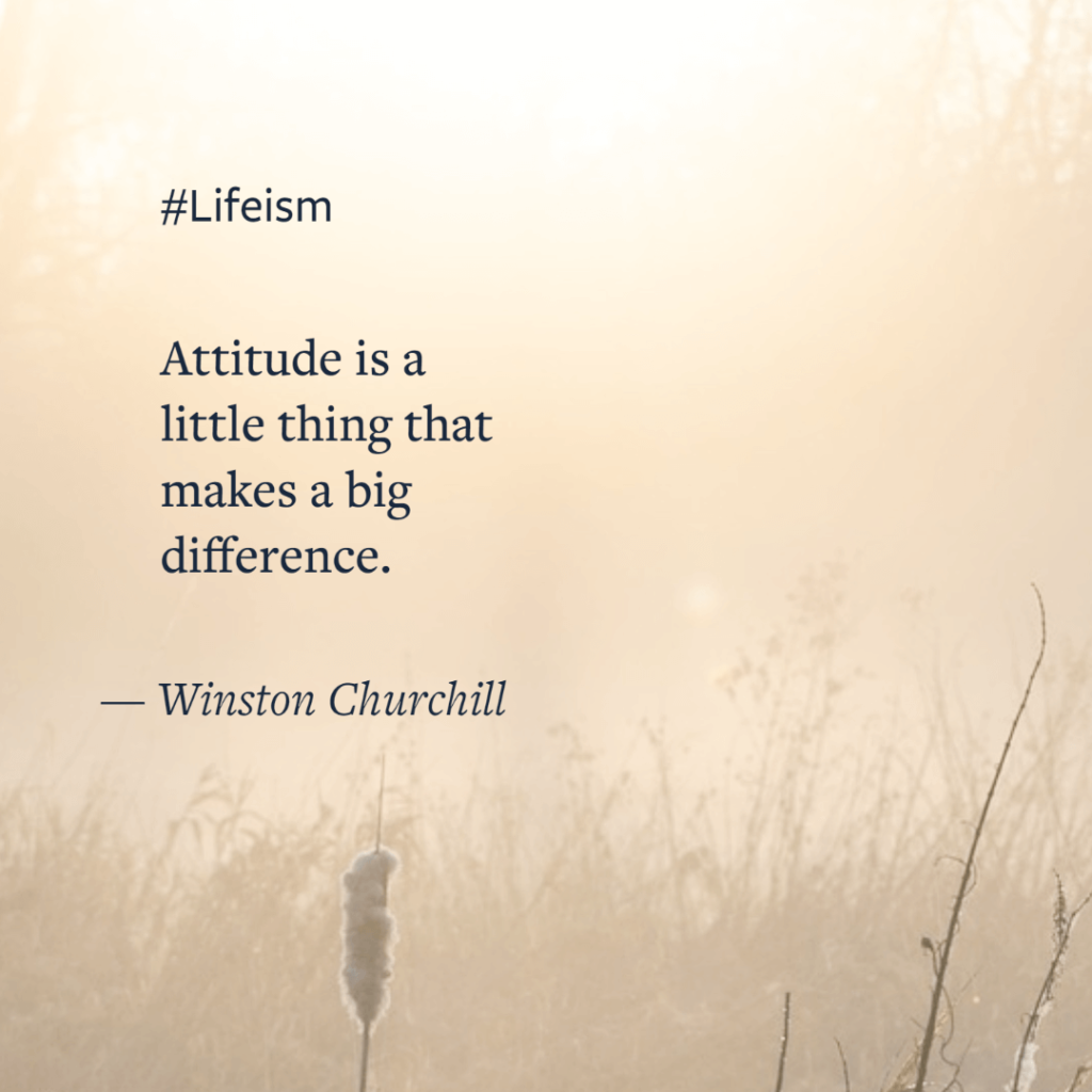  Winston Churchill quote on attitude - Lifeism