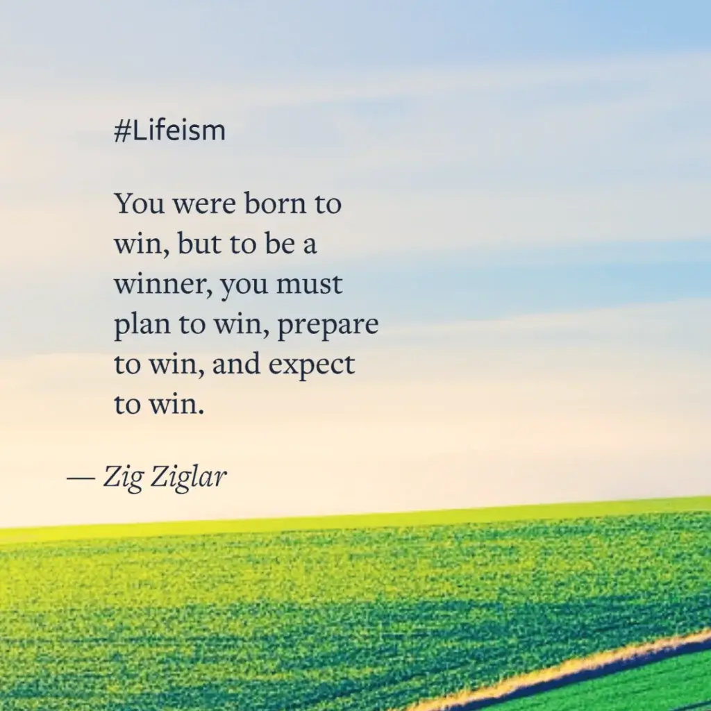 Zig Ziglar Quote on winning - Lifeism