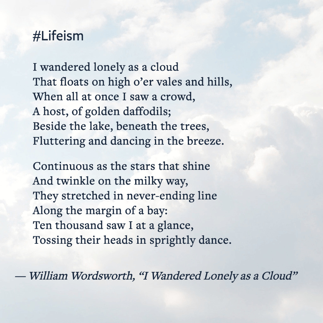 i wandered lonely as a cloud poem annotation