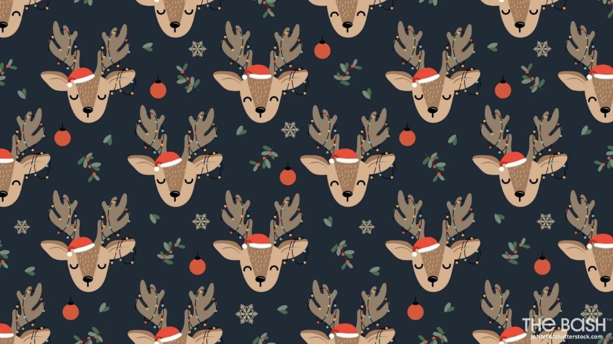 Christmas Seamless Pattern With Santa And Reindeer BackgroundWinter  Pattern Backgrounds  EPS Free Download  Pikbest